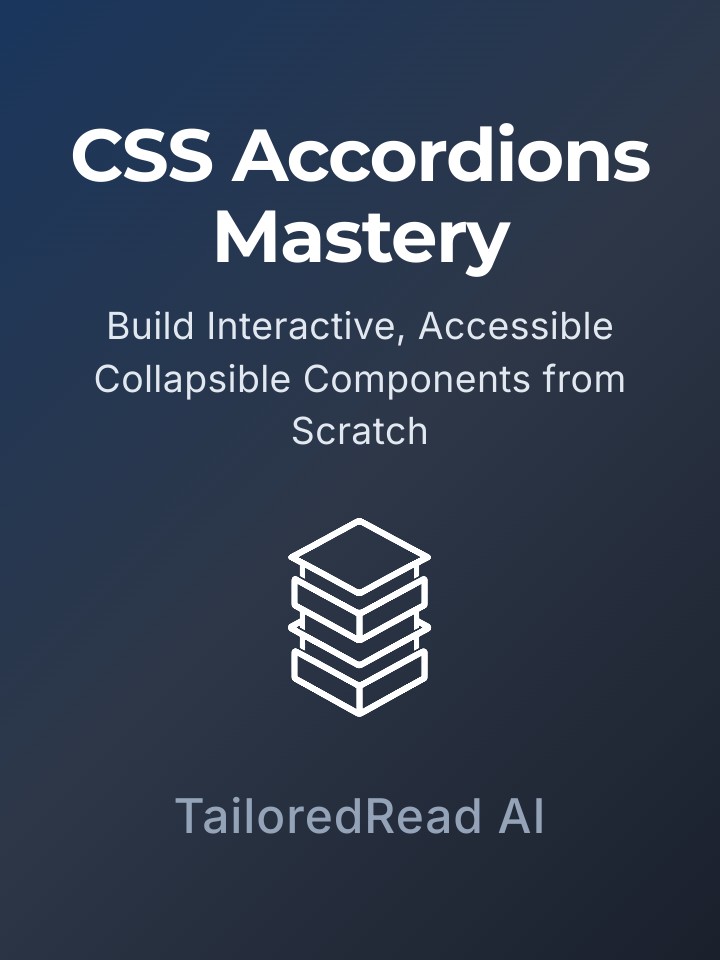 Collapsible Component Example CSS Accordions Mastery Book: Build Interactive, Accessible Collapsible ...