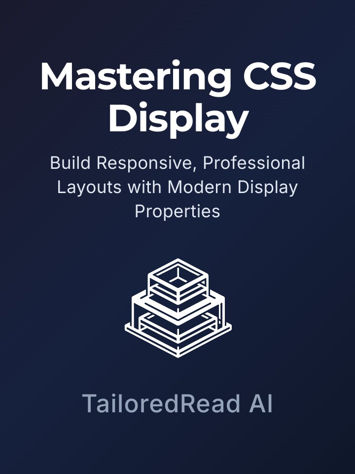 Mastering CSS Display Book: Build Responsive, Professional Layouts with ...